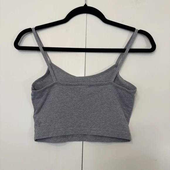 Grey TNA Aritzia Cropped Tank Top - Picture 3 of 4